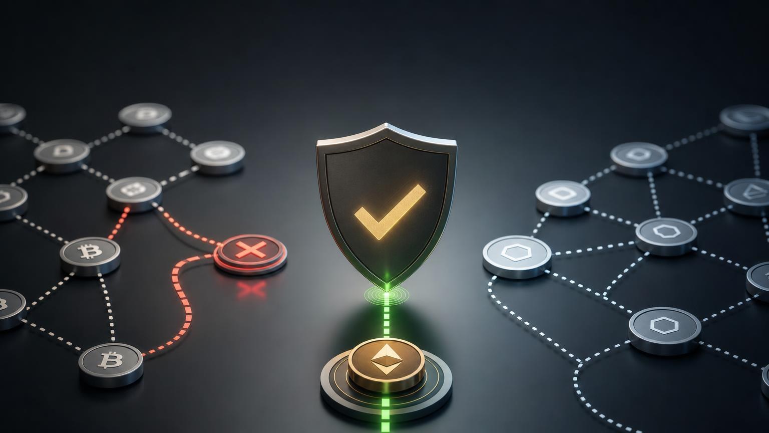 A user checks the cryptocurrency, blockchain network, destination address, amount, and transaction details before confirming an exchange transfer